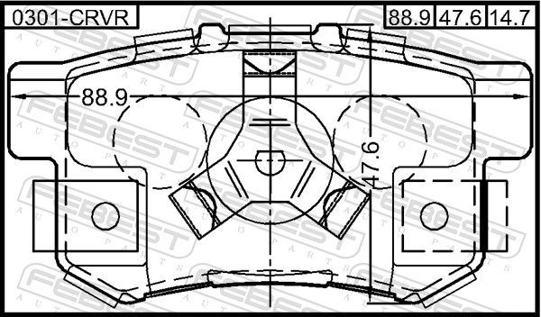 0301CRVR Disc brake pads FEBEST 0301-CRVR review and test