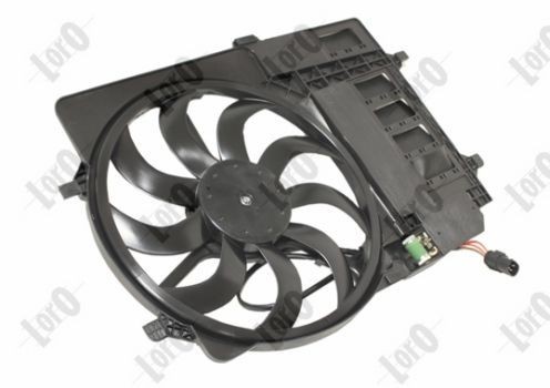 ABAKUS 032-014-0002 Fan, radiator for vehicles with air conditioning, Ø: 398 mm, 174W, with radiator fan shroud