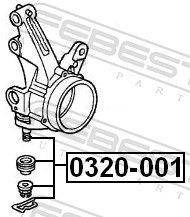 0320001 Ball joint suspension arm FEBEST 0320-001 review and test