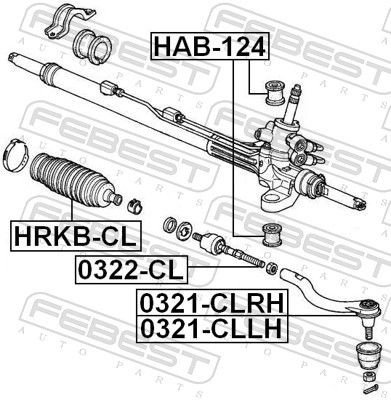 FEBEST Outer tie rod 0321-CLLH