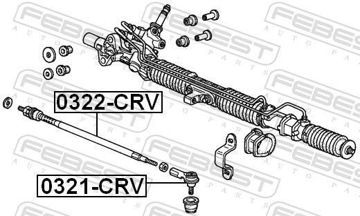 0321CRV Outer tie rod end FEBEST 0321-CRV review and test