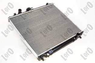 ABAKUS 033-017-0023-B Engine radiator Aluminium, 500 x 608 x 32 mm, Manual Transmission, Brazed cooling fins