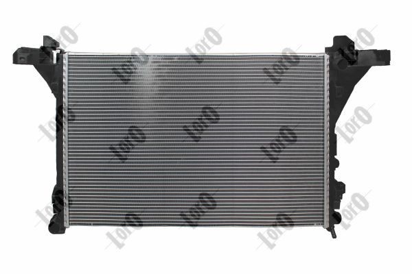 ABAKUS 035-017-0029-B Engine radiator Aluminium, for vehicles with air conditioning, 773 x 469 x 26 mm, Manual Transmission, Brazed cooling fins