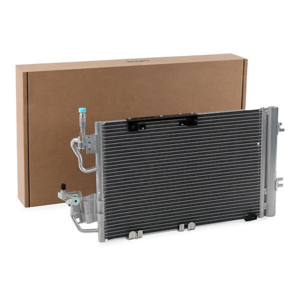 ABAKUS 037-016-0035 Air conditioning condenser with dryer, Aluminium, 528mm