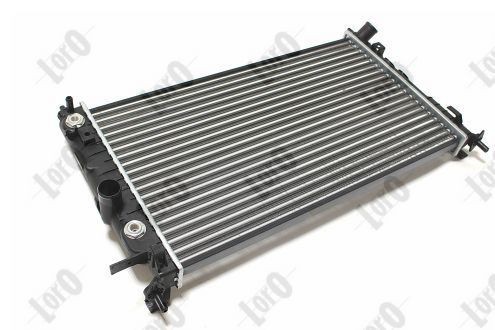 ABAKUS 037-017-0013 Engine radiator Aluminium, for vehicles with air conditioning, 630 x 378 x 26 mm, Automatic Transmission