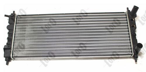 037-017-0020 ABAKUS Radiators CHEVROLET Aluminium, for vehicles with air conditioning, 680 x 285 x 23 mm, Manual Transmission