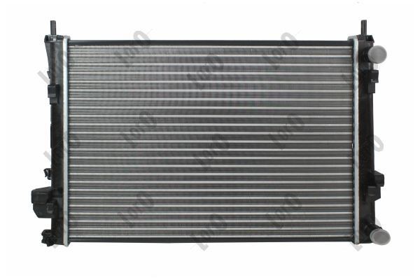 ABAKUS 037-017-0061 Engine radiator Aluminium, for vehicles without air conditioning, 560 x 452 x 23 mm