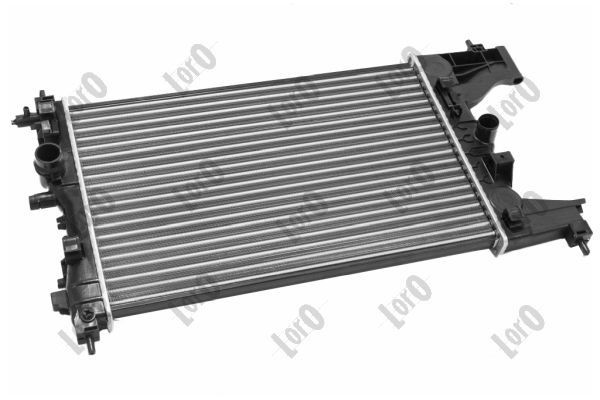 037-017-0077 ABAKUS Radiators CHEVROLET for vehicles with air conditioning, for vehicles without air conditioning, 580 x 388 x 23 mm, Manual Transmission