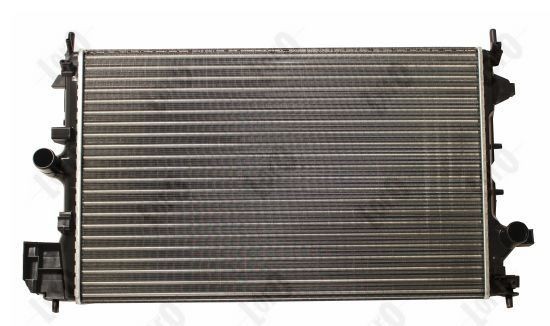 ABAKUS 037-017-0085 Engine radiator Aluminium, 650 x 416 x 34 mm, Manual Transmission