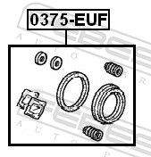FEBEST Brake Caliper Rebuild Kit 0375-EUF