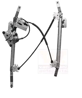 VAN WEZEL 0378264 Window regulator Right Rear, Operating Mode: Electric, without electric motor