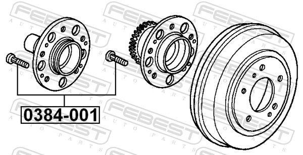 0384001 Wheel Stud FEBEST 0384-001 review and test