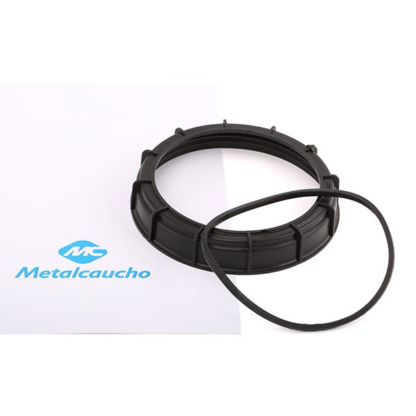 Metalcaucho 03876 Fuel cap 155 mm, Plastic, black