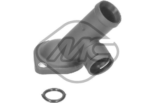 Metalcaucho Left, with seal, without thermostat Coolant Flange 03917 buy