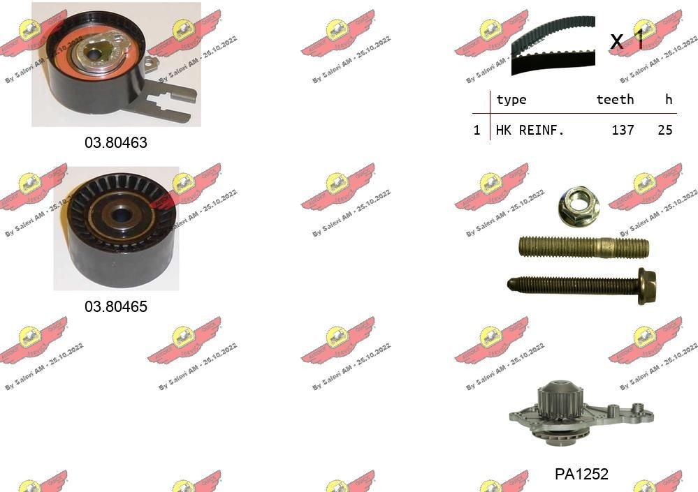 RKTK0864PA AUTOKIT 04.5053PA Timing belt deflection pulley 2S6Q-6M250-AA