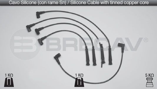 E2307 BRECAV 04.507 Ignition Cable Kit 12 12 1 734098
