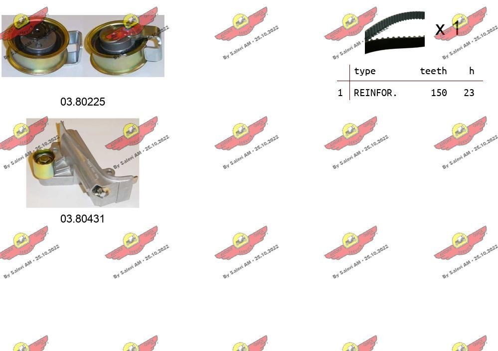 ASTK1055 AUTOKIT 04.5244 Timing belt kit 06B109477A