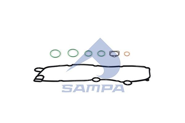SAMPA 040.669 Dichtungssatz, Ölkühler für SCANIA 4 - series LKW in Original Qualität