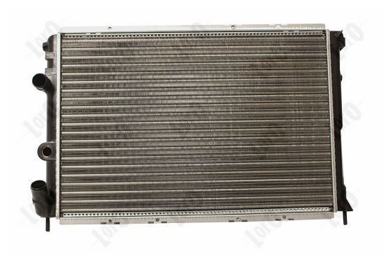 ABAKUS 042-017-0013 Engine radiator Aluminium, for vehicles with air conditioning, 525 x 396 x 32 mm, Manual Transmission