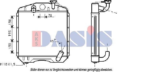 043023N Expansion tank, coolant 043023N AKS DASIS with lid, without sensor