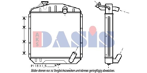 OEM-quality AKS DASIS 043023N Coolant expansion tank