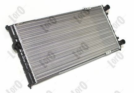 ABAKUS 046-017-0006 Engine radiator Aluminium, for vehicles without air conditioning, 627 x 322 x 34 mm