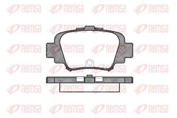BPM0499.00 KAWE Rear Axle, with adhesive film, with accessories Height: 45,3mm, Thickness: 15mm Brake pads 0499 00 buy