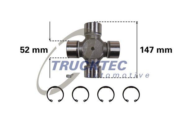 Iveco Drive shaft coupler TRUCKTEC AUTOMOTIVE 05.34.002 at a good price