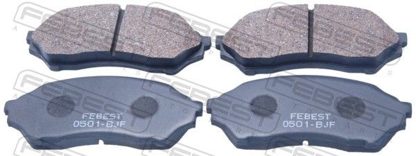 FEBEST Front Axle Height: 52mm, Thickness: 16mm Brake pads 0501-BJF buy