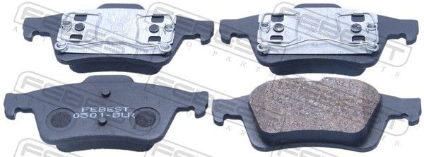 FEBEST Rear Axle, not prepared for wear indicator Height: 52mm, Width: 123mm Brake pads 0501-BLR buy