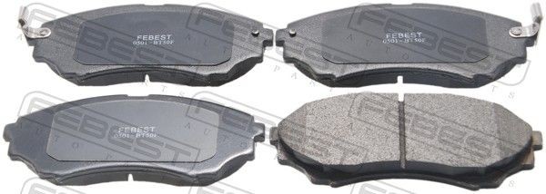 FEBEST Front Axle Height: 58mm, Thickness: 16mm Brake pads 0501-BT50F buy