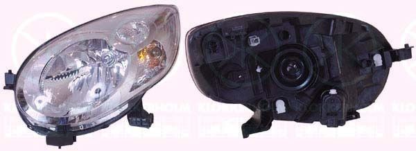 KLOKKERHOLM 05010122A1 Headlight Right, H4, with motor for headlamp levelling