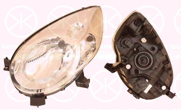 KLOKKERHOLM Right, H4, with motor for headlamp levelling Front lights 05010142 buy