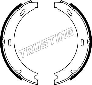 TRUSTING Handbrake shoes rear and front Mercedes A208 new 052.117