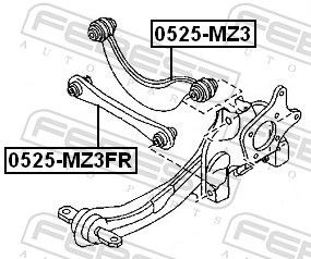 0525MZ3FR Track control arm FEBEST 0525-MZ3FR review and test