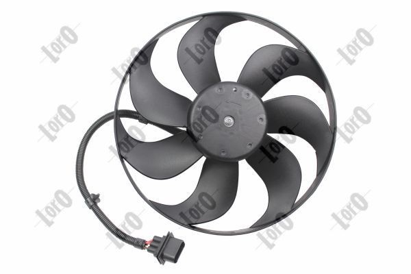 ABAKUS 053-014-0010 Fan, radiator Ø: 350 mm, without radiator fan shroud, with electric motor, with socket