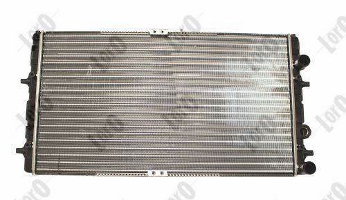 ABAKUS 053-017-0001 Engine radiator Aluminium, 648 x 377 x 23 mm, Manual Transmission