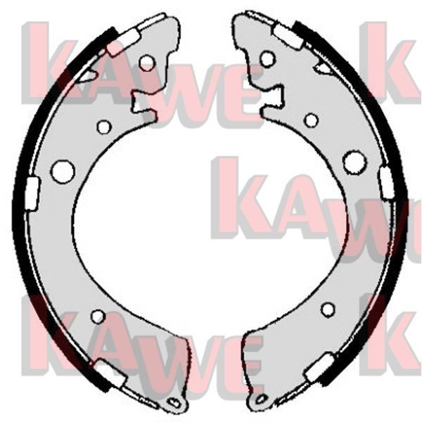 KAWE 05360 Brake Shoe Set 43053-S5D-A00