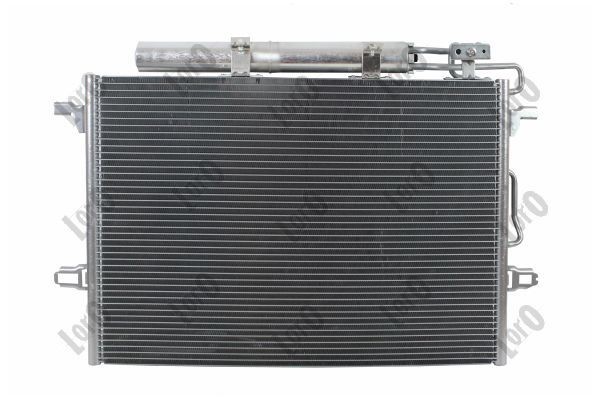 ABAKUS 054-016-0007-A Air conditioning condenser with dryer, Aluminium, 629mm