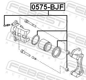 FEBEST Brake Caliper Rebuild Kit 0575-BJF for MAZDA MX-5, 323, RX-8