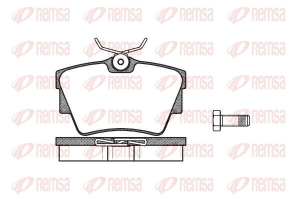 21882 KAWE Rear Axle, with bolts/screws, with accessories, with spring Height: 57,4mm, Thickness: 17mm Brake pads 0591 30 buy