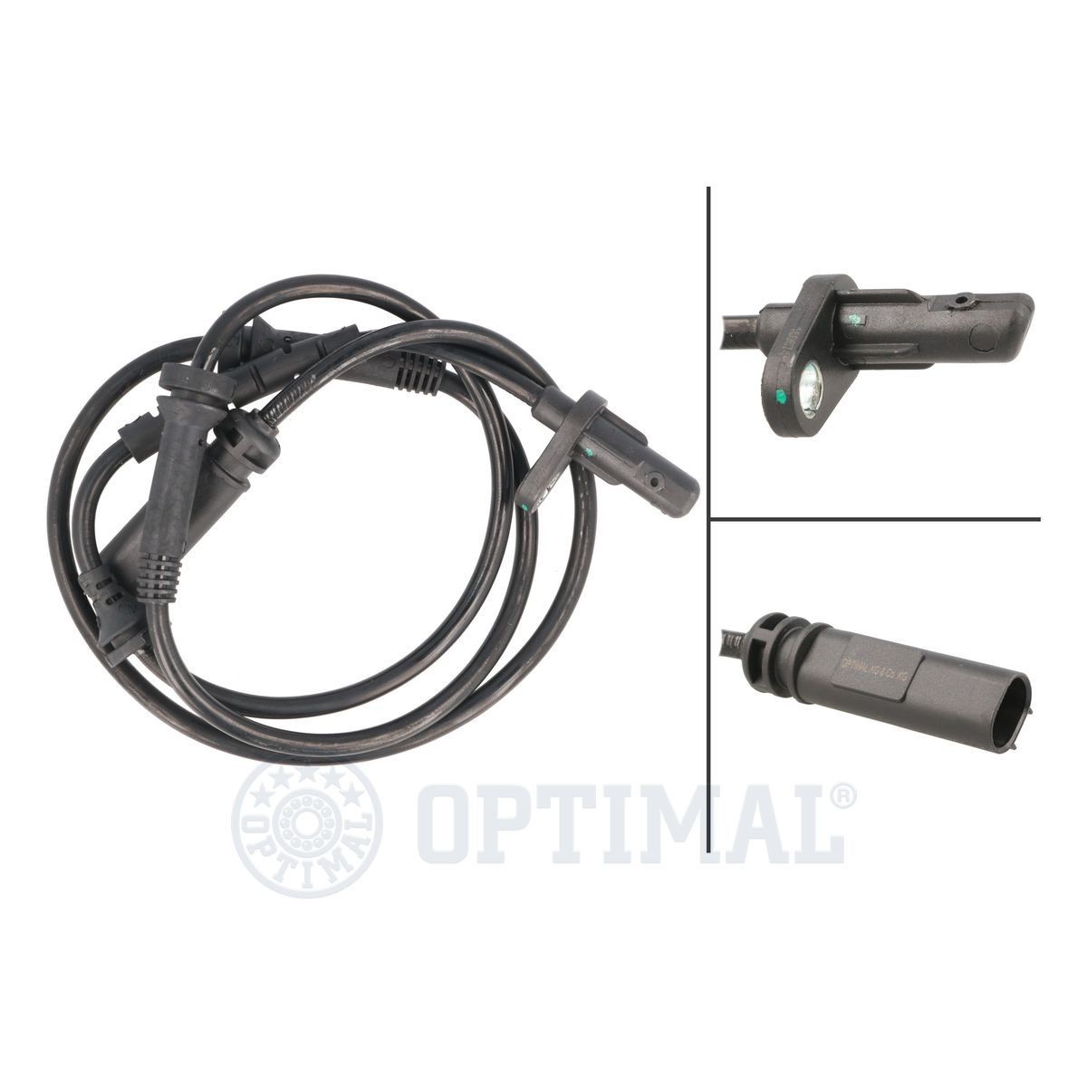 OPTIMAL 06-S580 ABS sensor Front Axle, Active sensor, 960mm