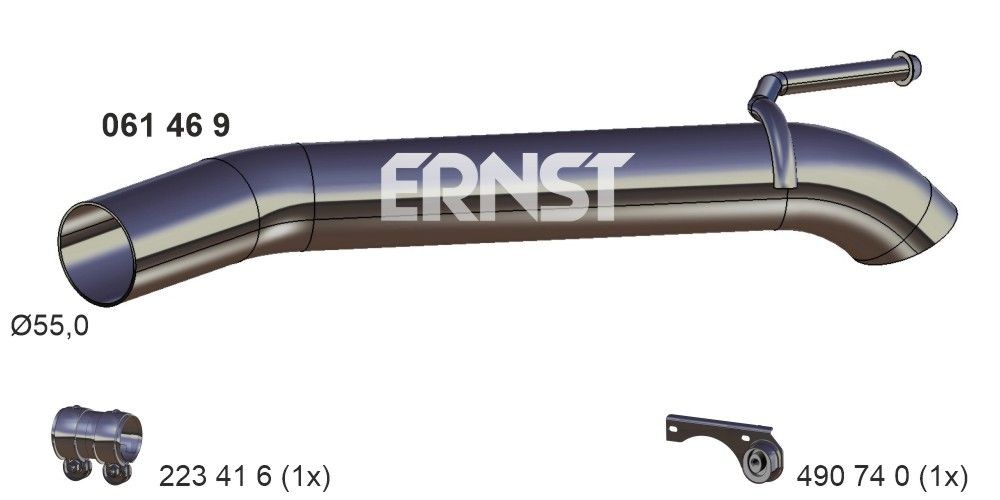 ERNST 061469 OPEL ASTRA 2016 Exhaust pipes