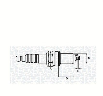 HARLEY-DAVIDSON ULTRA CLASSIC Zündkerze M12, Schlüsselweite: 16, mit Flachsitz MAGNETI MARELLI 062000769304