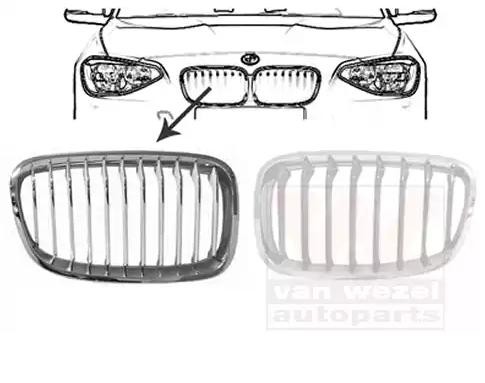 VAN WEZEL Front grille BMW 1 Hatchback (F21) new 0633514