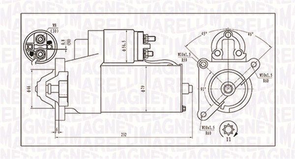 Fiat DUCATO Starter motors 8677591 MAGNETI MARELLI 063720373010 online buy
