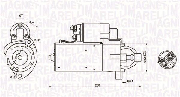 MAGNETI MARELLI Engine starter motor AUDI A4 Saloon (8K2, B8) new 063721423010