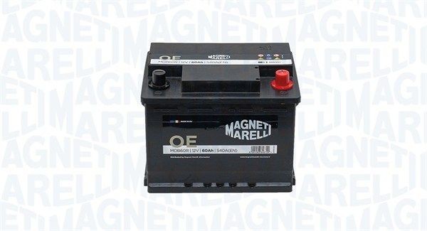 ROYAL ENFIELD BULLET Batterie 12V 60Ah 540A B13 wartungsfrei, mit Handgriffen, ohne Füllstandanzeige MAGNETI MARELLI OE 069060540001