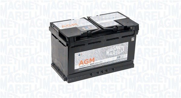 069080800009 MAGNETI MARELLI AGM80R AGM Batterie 12V 80Ah 800A B13  wartungsfrei, mit Handgriffen, ohne Füllstandanzeige, AGM-Batterie