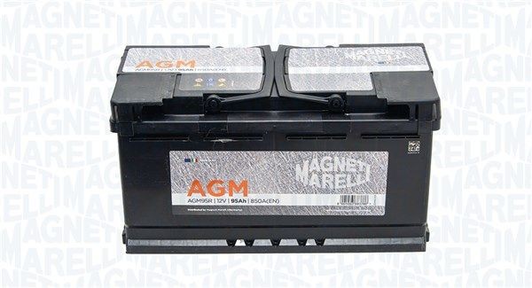 069095850009 MAGNETI MARELLI Car battery BMW 12V 95Ah 850A B13 Maintenance free, with handles, without fill gauge, AGM Battery